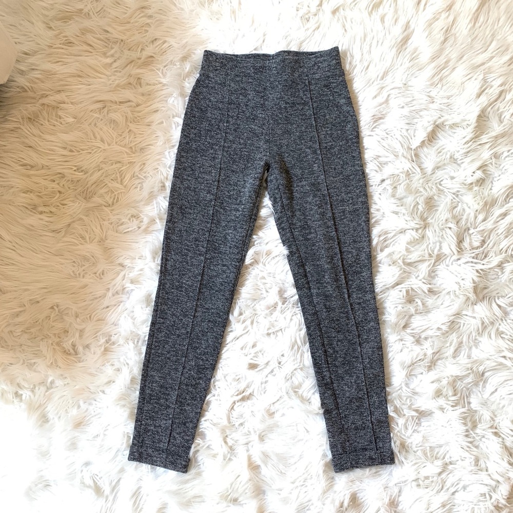 Gina tricot black and white cuffed trousers